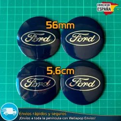 X4 Emblemas Ford 56mm Pegatinas Tapacubos Llantas