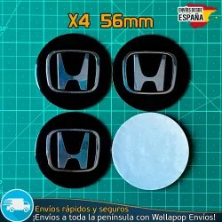 X4 Emblemas Honda 56mm Pegatinas Tapacubos Llantas