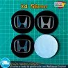 X4 Emblemas Honda 56mm Pegatinas Tapacubos Llantas