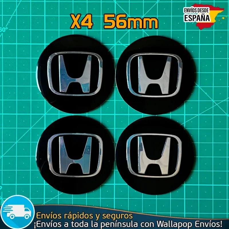 X4 Emblemas Honda 56mm Pegatinas Tapacubos Llantas X4 Emblemas Honda 56mm Pegatinas Tapacubos Llantas