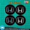 X4 Emblemas Honda 56mm Pegatinas Tapacubos Llantas