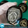 X4 Emblemas Peugeot negro 56mm Pegatinas Tapacubos Bujes