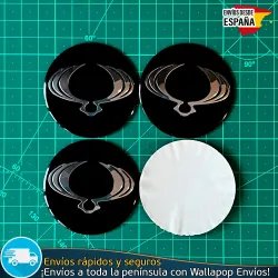 X4 Emblemas SsangYong 56mm Pegatinas Tapacubos