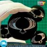 X4 Emblemas SsangYong 56mm Pegatinas Tapacubos