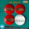 X4 Emblemas BBS 65mm Pegatinas Tapacubos Llantas