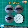 X4 Emblemas Ford 65mm Pegatinas Tapacubos Llantas