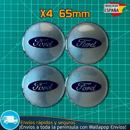 X4 Emblemas Ford 65mm Pegatinas Tapacubos Llantas