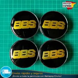 X4 Tapacubos BBS 60mm Emblemas Tapas de Llantas