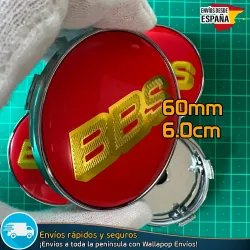 X4 Tapacubos BBS 60mm Emblemas Tapas de Llantas