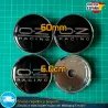X4 Tapacubos OZ Black 60mm Emblema Llantas