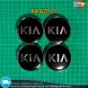 X4 Tapabujes KIA 60mm Tapacubos Emblemas llantas