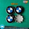 X4 Tapacubos BMW classic 68mm llantas Tapabujes Emblemas