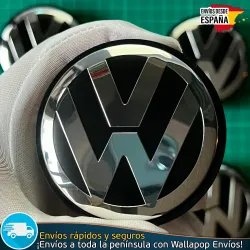 4 Tapacubos Volkswagen 68mm Tapas Bujes 7L6601149B