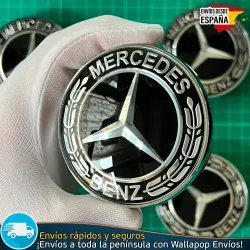 X4 Tapacubos Mercedes-Benz 68mm Tapas de Llantas