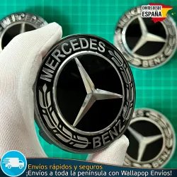 X4 Tapacubos Mercedes-Benz 68mm Tapas de Llantas