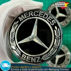 X4 Tapacubos Mercedes-Benz 68mm Tapas de Llantas