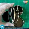 4 Tapacubos Mercedes Benz 75mm Tapas Bujes Llantas