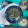 4 Tapacubos Mercedes Benz 75mm Tapas Bujes Llantas