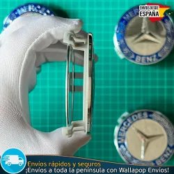 4 Tapacubos Mercedes Benz 75mm Tapas Bujes Llantas