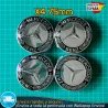 4 Tapacubos Mercedes Benz 75mm Tapas Bujes Llantas