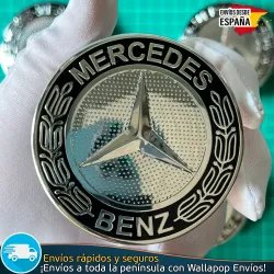 4 Tapacubos Mercedes Benz 75mm Tapas Bujes Llantas