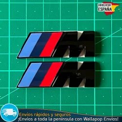 X2 Emblemas adhesivos Aletas M Motorsport BMW 46X15mm