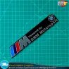 Emblema Logo Powered by BMW M Motorsport Metálico