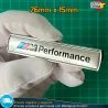 Emblema BMW Insignia Distintivo Logo M Performance cromo