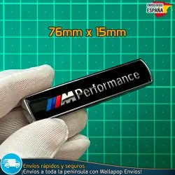 Emblema BMW Insignia Distintivo Logo M Performance negro