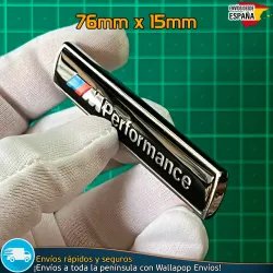 Emblema BMW Insignia Distintivo Logo M Performance negro