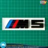 Emblema BMW M5 Motorsport Logo Maletero Insignia negro brillo