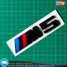 Emblema BMW M5 Motorsport Logo Maletero Insignia negro mate