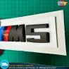 Emblema BMW M5 Motorsport Logo Maletero Insignia negro mate