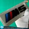 Emblema BMW M5 Motorsport Logo Maletero Insignia negro mate