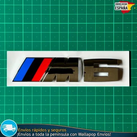 Emblema BMW M6 Motorsport Logo Maletero Insignia  cromado