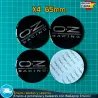 X4 Emblemas OZ Racing 65mm Pegatinas Tapacubos