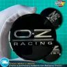 X4 Emblemas OZ Racing 65mm Pegatinas Tapacubos