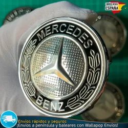 X4 Tapacubos Mercedes-Benz 68mm Tapas de Llantas