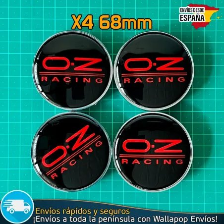 X4 Tapacubos OZ Racing 68mm Tapas de Llantas Bujes