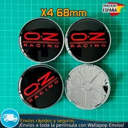 X4 Tapacubos OZ Racing 68mm Tapas de Llantas Bujes