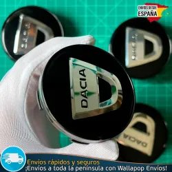 X4 Tapabujes Dacia 60mm Tapacubos Emblemas Llantas