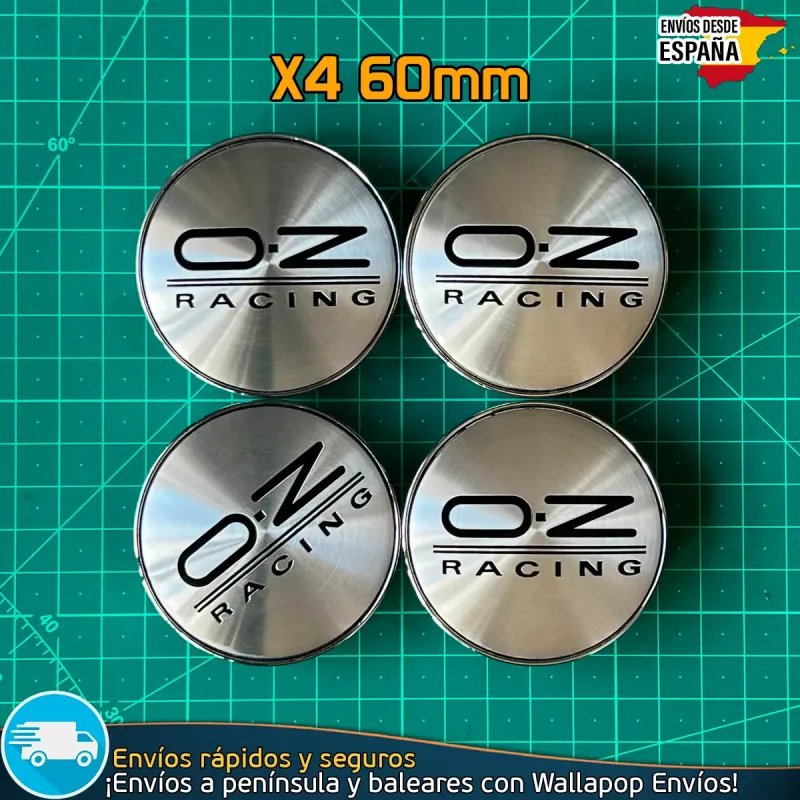 X4 Tapacubos OZ Racing 60mm Emblemas Cubrebujes