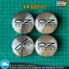 X4 Tapacubos OZ Racing 60mm Emblemas Cubrebujes