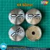 X4 Tapacubos OZ Racing 60mm Emblemas Cubrebujes