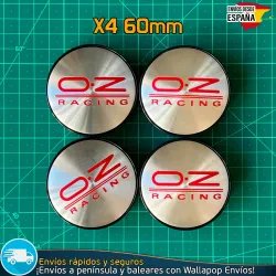 X4 Tapacubos OZ Racing 60mm Emblemas Cubrebujes