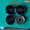 X4 Tapacubos OZ Racing 60mm Cubrebujes Tapa Llanta