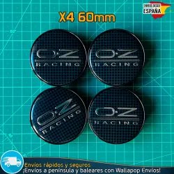 X4 Tapacubos OZ Racing 60mm Cubrebujes Tapa Llanta