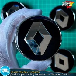 X4 Tapacubos Renault 60mm Emblemas Tapas llantas
