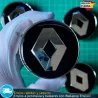 X4 Tapacubos Renault 60mm Emblemas Tapas llantas