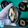 X4 Tapacubos Renault 60mm Emblemas Tapas llantas
